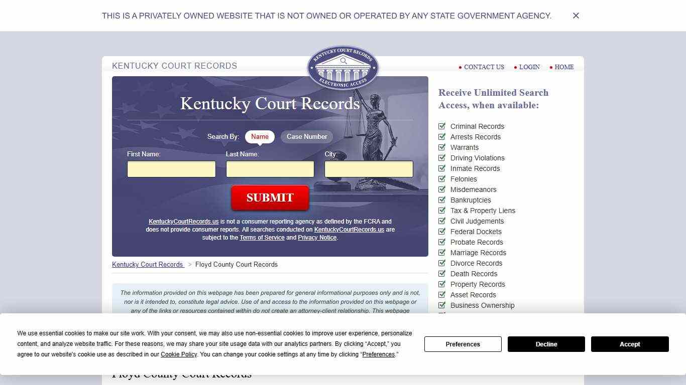 Floyd County Court Records | KentuckyCourtRecords.us